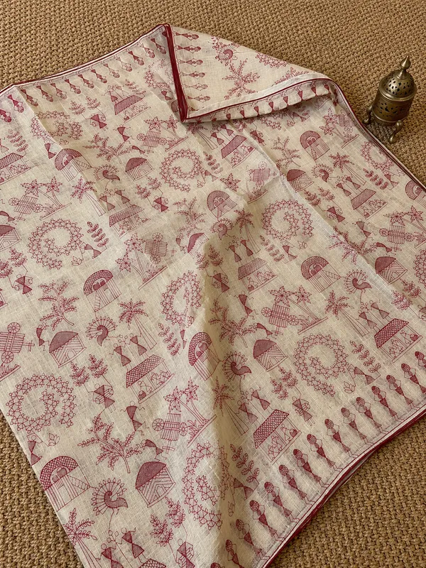 Parampara_Silkmark_Tussar_Silk_Embroidery_Saree_Beige
