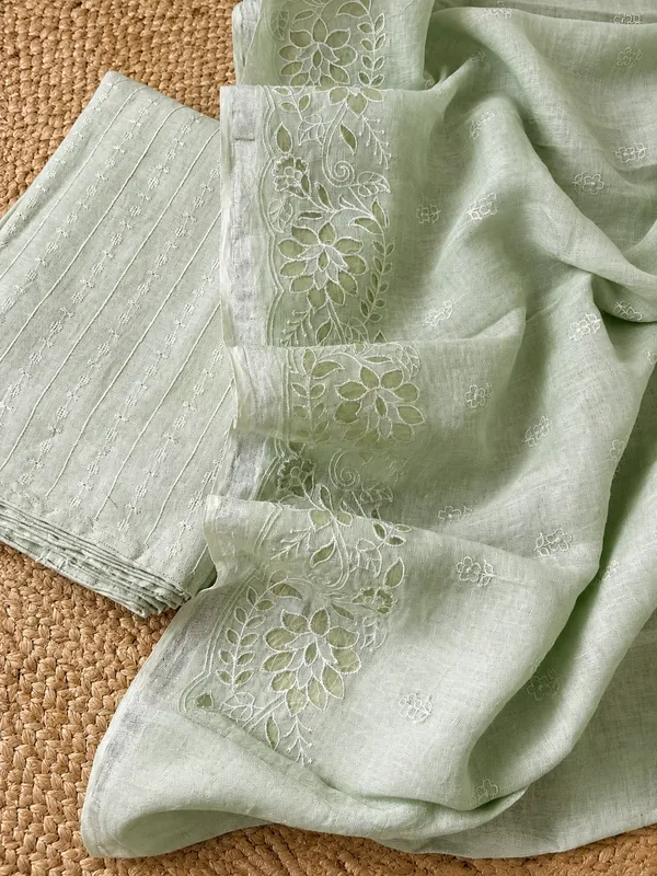 Saanvi_Pure_Linen_Embroidered_Suit_(T+B+D)_Pale_Green