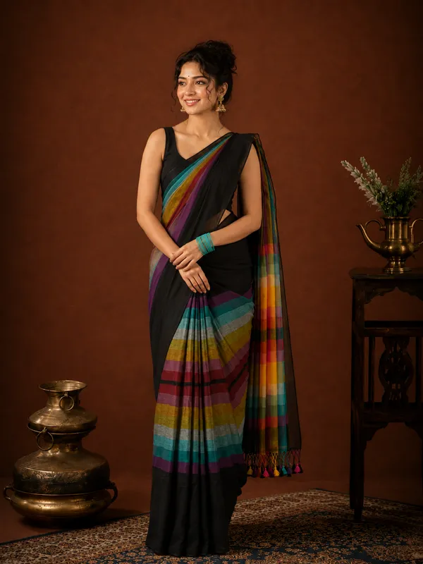 Niharika_Pure_Handloom_Bold_Mul_Cotton_Saree