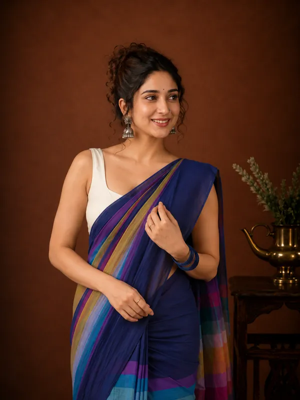 Niharika_Pure_Handloom_Airy_Mul_Cotton_Saree