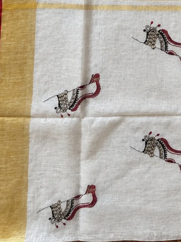 Aakriti_Pure_Linen_Embroidered_Saree_Ivory_White