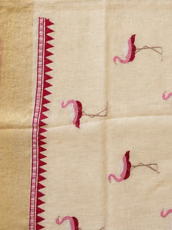 Aakriti_Pure_Linen_Embroidered_Saree_Soft_Cream