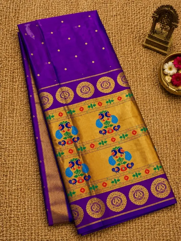 Rajdhara_Handloom_Paithani_Silk_Saree_Purple