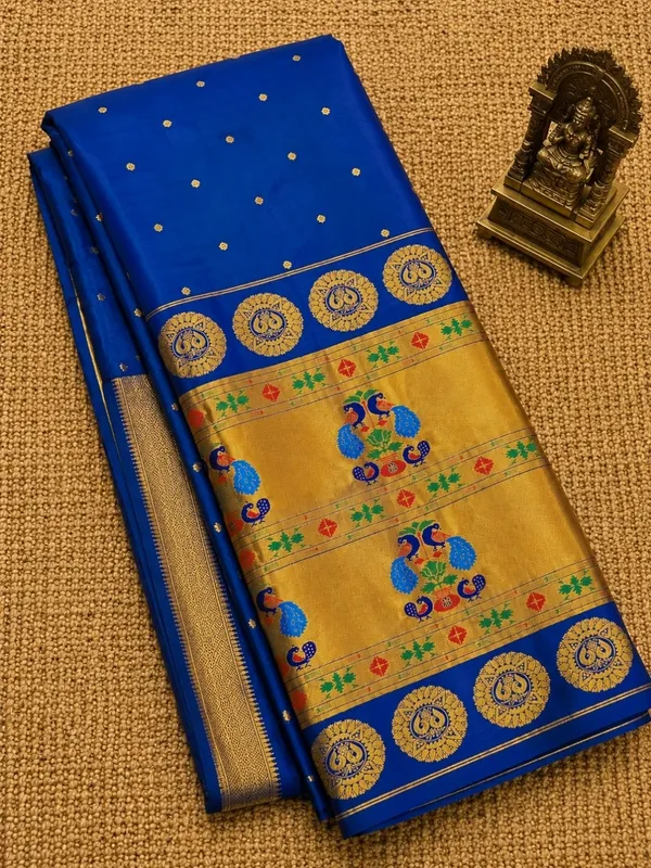 Rajdhara_Handloom_Paithani_Silk_Saree_Royal_Blue