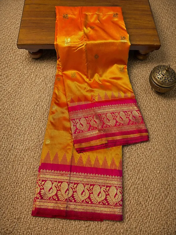 Saanjh_Paithani_Silk_Peacock_Handloom_Saree_Mango_Yellow