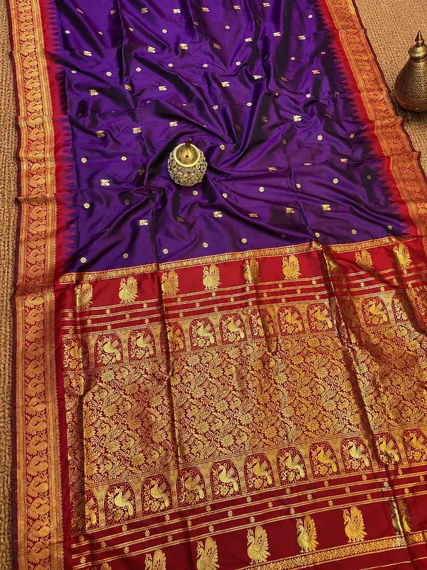Saanjh_Paithani_Silk_Peacock_Handloom_Saree_Royal_Purple