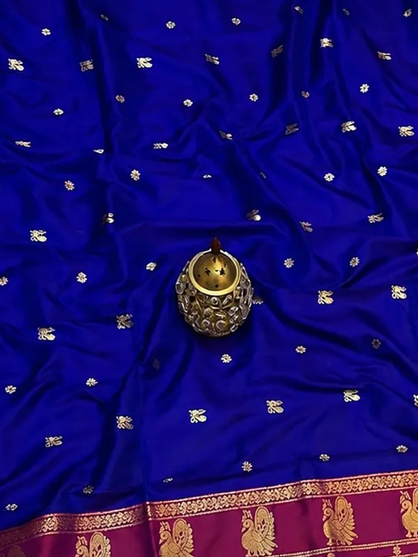 Saanjh_Paithani_Silk_Peacock_Handloom_Saree_Royal_Blue