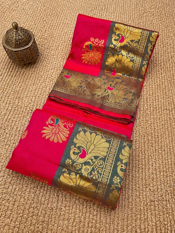 Mihira_Peshwai_Paithani_Silk_Handloom_Saree_Fuchsia_Pink