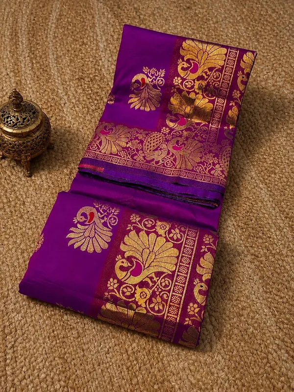 Mihira_Peshwai_Paithani_Silk_Handloom_Saree_Violet