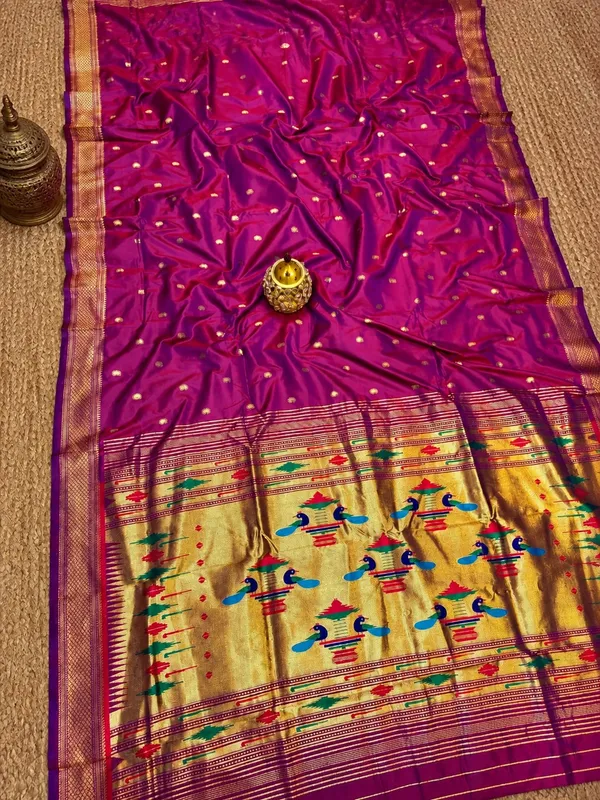 Mayuri_Double_Pallu_Paithani_Silk_Saree_Rani_Pink