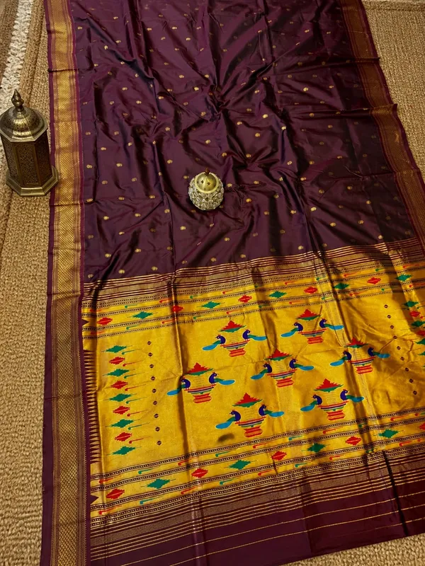 Mayuri_Double_Pallu_Paithani_Silk_Saree_Deep_Wine