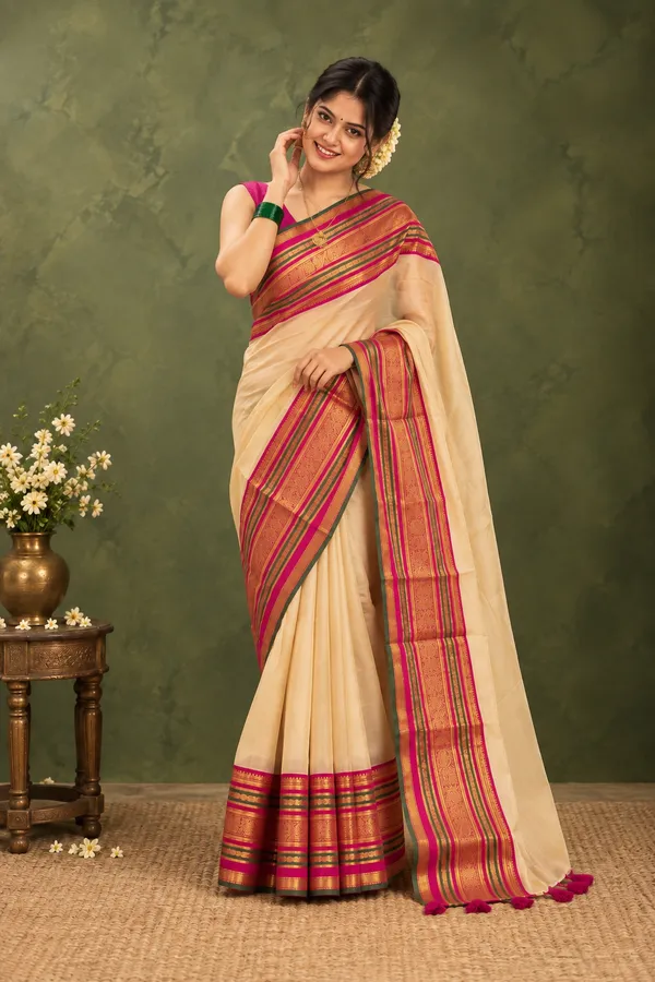 Rajsi_Rang_Mul_Cotton_Kanchi_Border_Saree_Cream