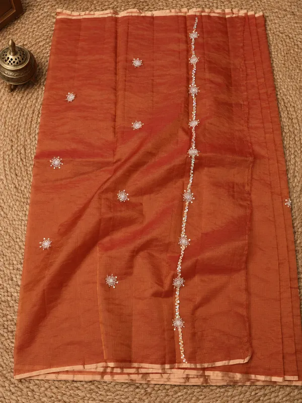 Abhaya_Pure_Tissue_Silk_Kota_Doria_Saree_Rust_Orange