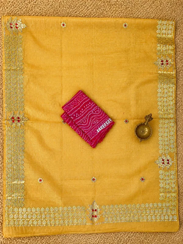 Ghoomar_Kota_Doria_Gota_Patti_Saree_Bright_Yellow