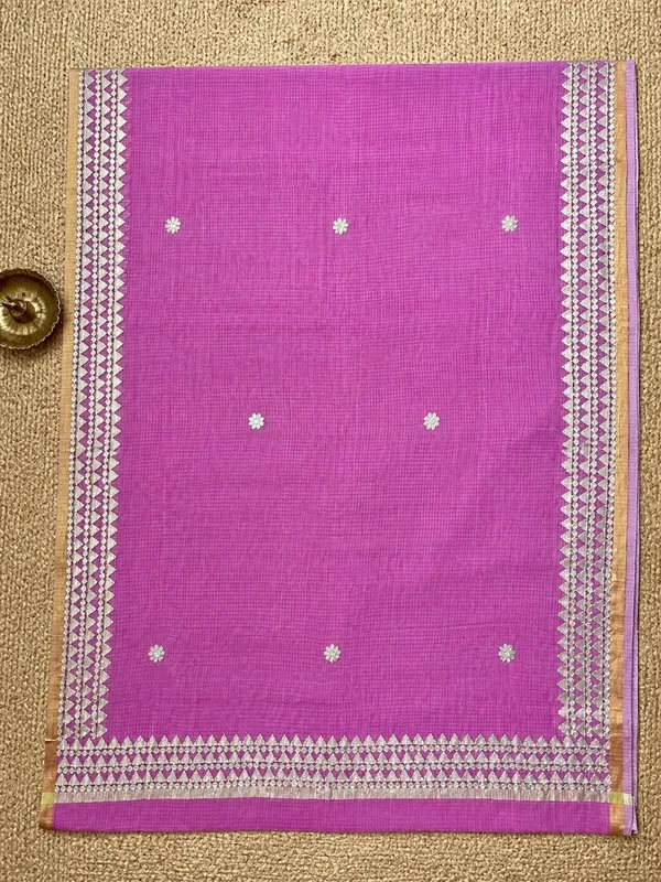 Shagun_Kota_Doria_Gota_Patti_Saree_Fuchsia_Pink