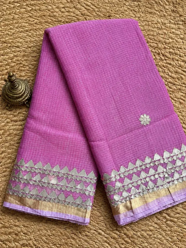 Shagun_Kota_Doria_Gota_Patti_Saree_Fuchsia_Pink