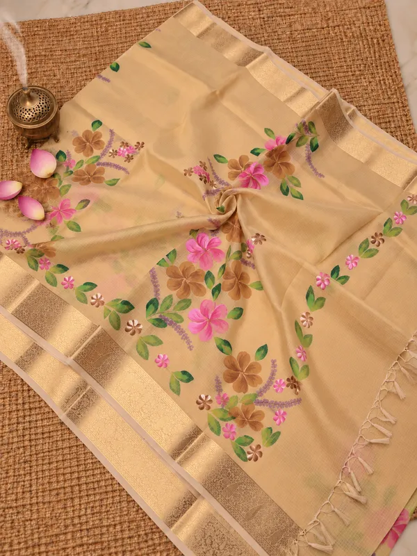 Rangini_Kota_Doria_Semi_Silk_Hand-Painted_Saree_Soft_Beige