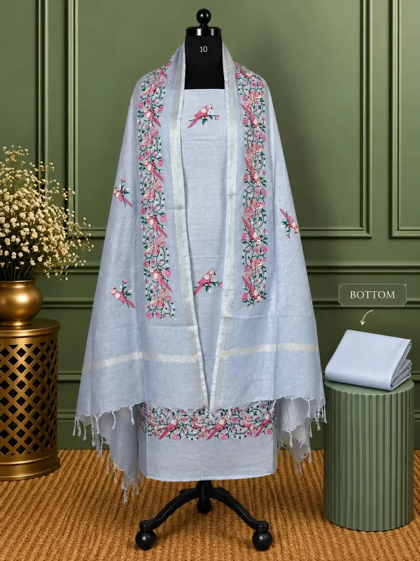 Gulshan_Pure_Linen_Embroidered_Suit_(T+B+D)_Light_Blue