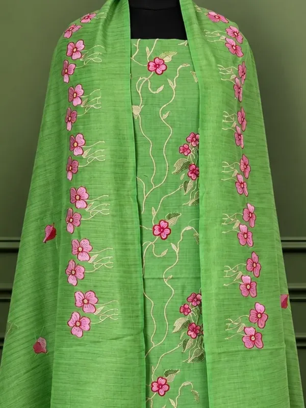 Gulshan_Pure_Linen_Embroidered_Suit_(T+B+D)_Leaf_Green