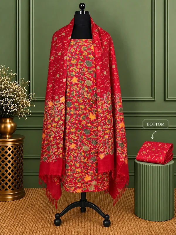Sunehri_Katan_Silk_Hand_Block_Printed_Suit_(T+B+D)_Ruby_Red