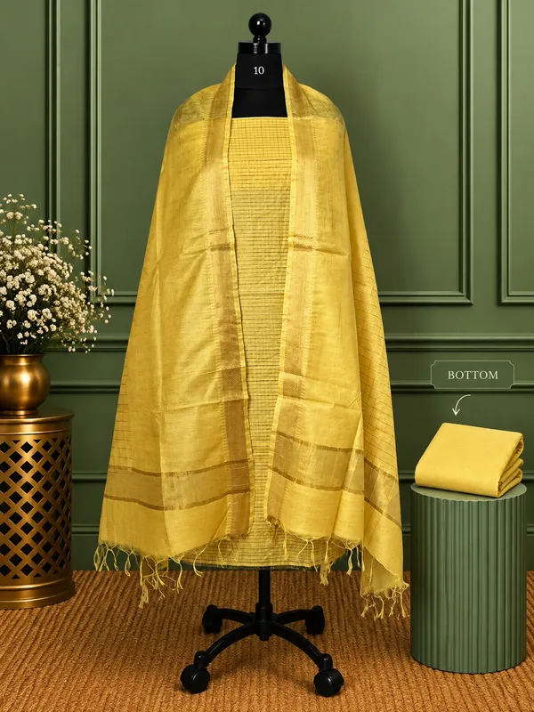 Zari_Roop_Kota_Silk_Zari_Woven_Suit_Set_Bright_Yellow
