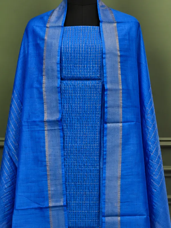 Zari_Roop_Kota_Silk_Zari_Woven_Suit_Set_Royal_Blue