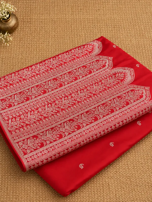 Swarna_Shringar_Mashru_Banarasi_Silk_Saree_Crimson_Red