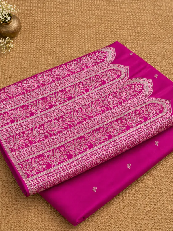 Swarna_Shringar_Mashru_Banarasi_Silk_Saree_Magenta_Pink