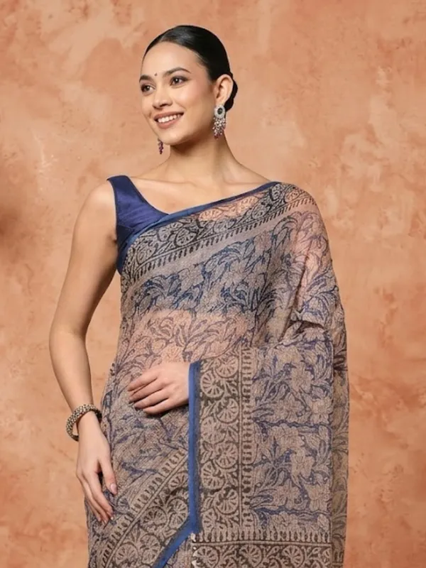 Rangmaati_Kota_Doria_Hand_Block_Print_Elegant_Saree