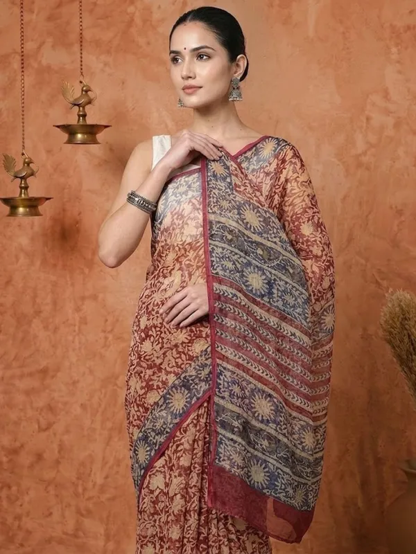 Rangmaati_Kota_Doria_Hand_Block_Print_Rustic_Saree