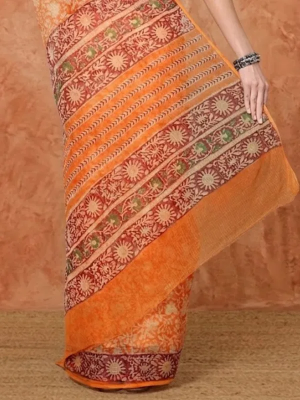 Rangmaati_Kota_Doria_Hand_Block_Print_Dynamic_Saree