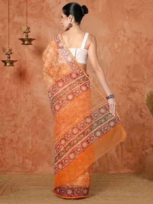 Rangmaati_Kota_Doria_Hand_Block_Print_Dynamic_Saree