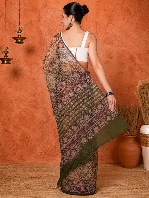 Rangmaati_Kota_Doria_Hand_Block_Print_Majestic_Saree
