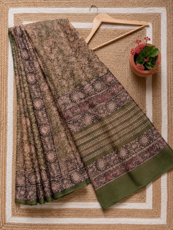 Rangmaati_Kota_Doria_Hand_Block_Print_Majestic_Saree