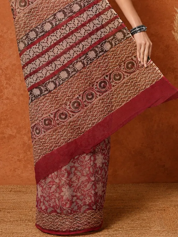 Rangmaati_Kota_Doria_Hand_Block_Print_Whimsical_Saree