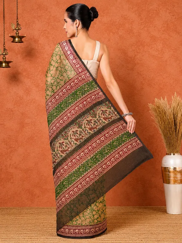 Rangmaati_Kota_Doria_Hand_Block_Print_Festive_Saree