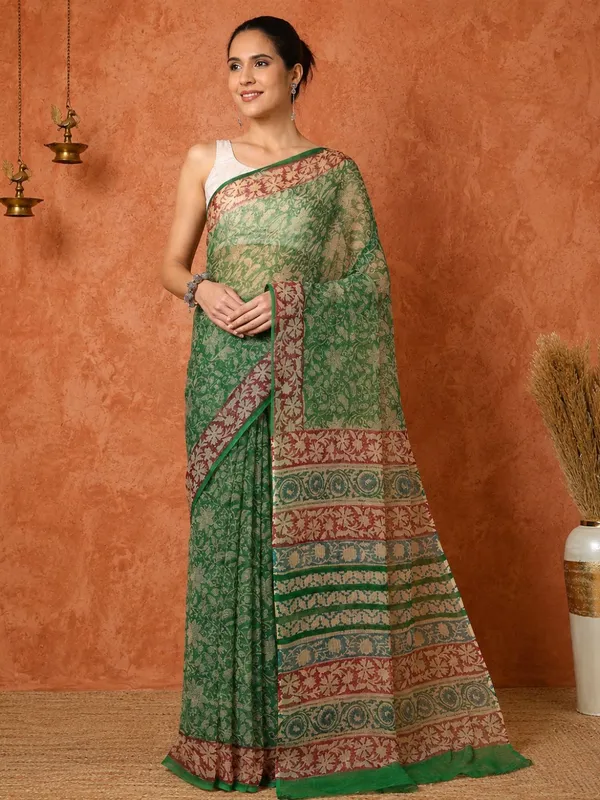 Rangmaati_Kota_Doria_Hand_Block_Print_Refined_Saree