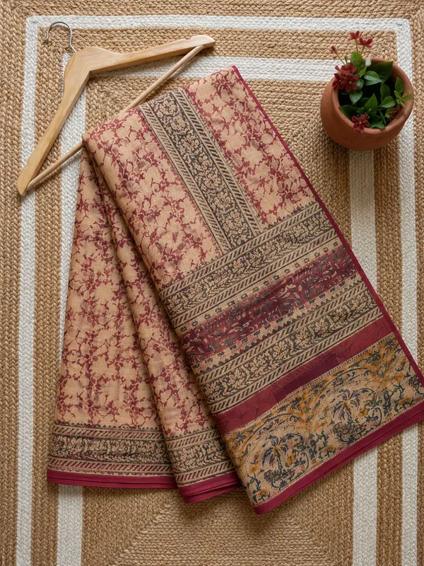 Rangmaati_Kota_Doria_Hand_Block_Print_Quirky_Saree