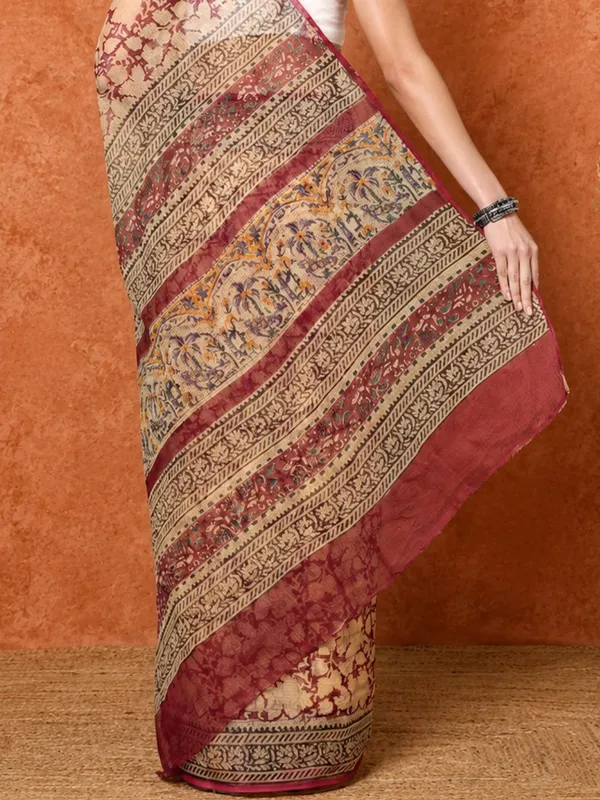 Rangmaati_Kota_Doria_Hand_Block_Print_Quirky_Saree