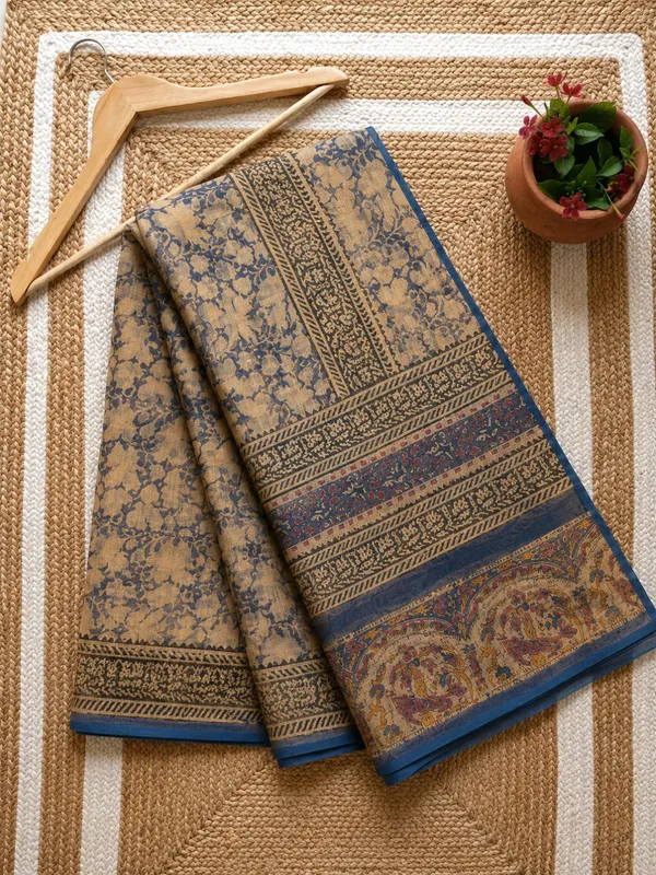 Rangmaati_Kota_Doria_Hand_Block_Print_Soothing_Saree