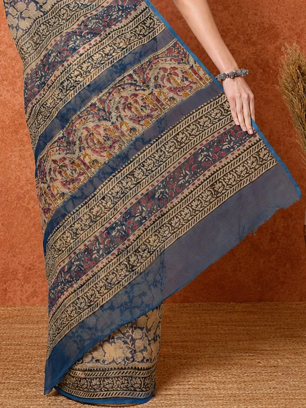 Rangmaati_Kota_Doria_Hand_Block_Print_Soothing_Saree