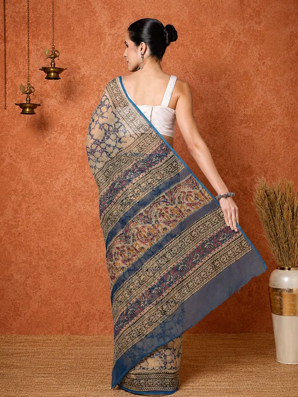 Rangmaati_Kota_Doria_Hand_Block_Print_Soothing_Saree