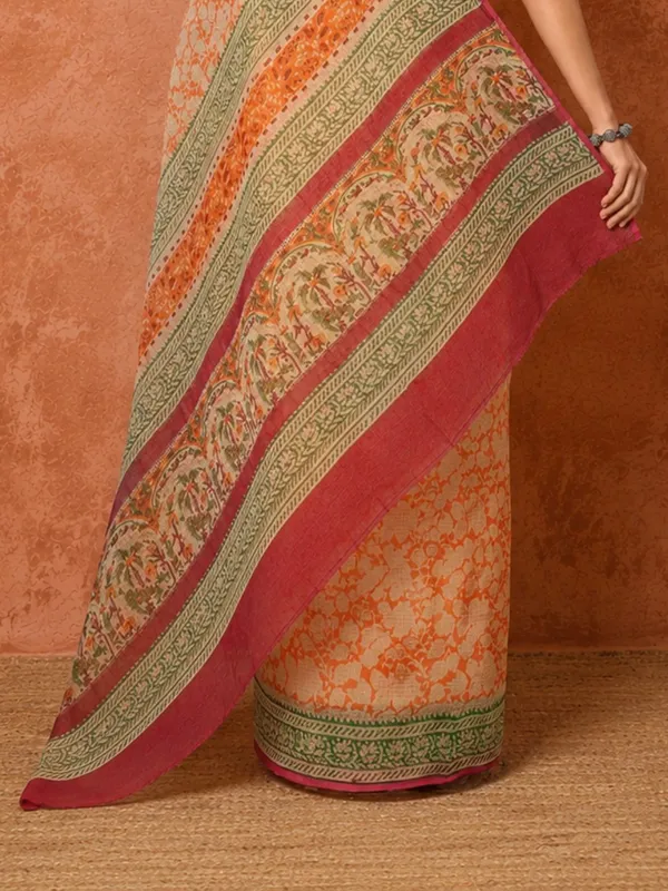 Rangmaati_Kota_Doria_Hand_Block_Print_Joyful_Saree