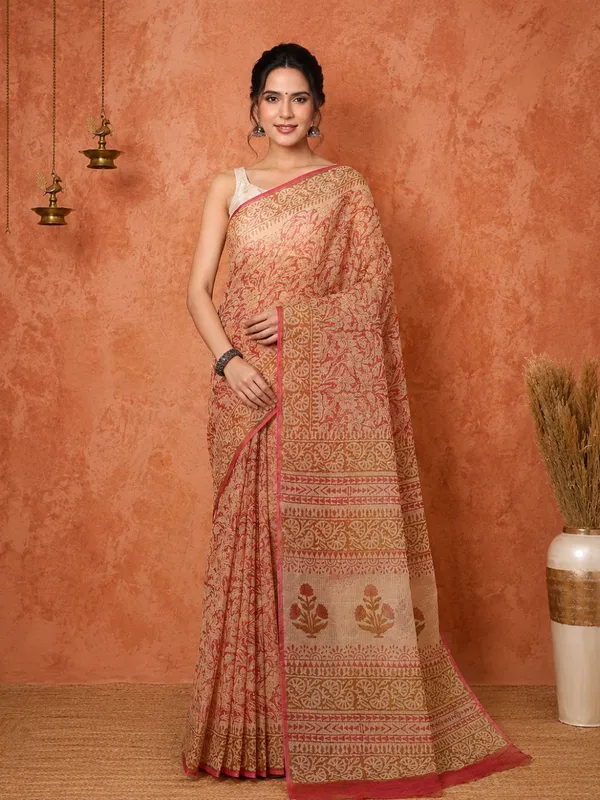 Rangmaati_Kota_Doria_Hand_Block_Print_Striking_Saree