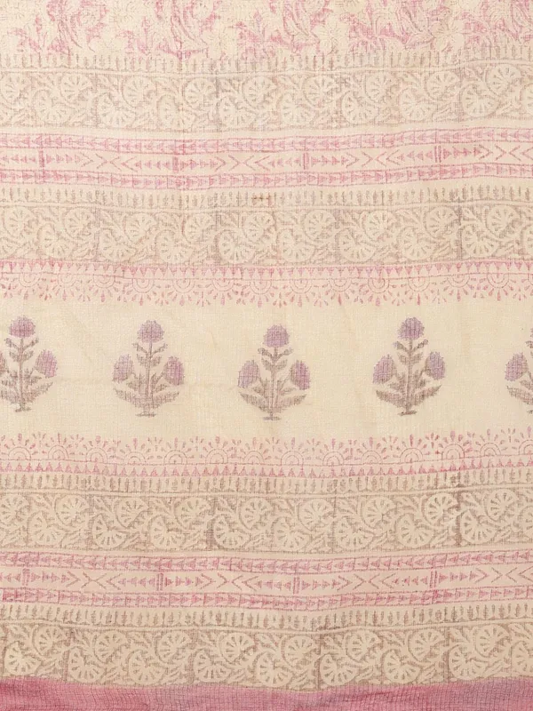 Rangmaati_Kota_Doria_Hand_Block_Print_Striking_Saree