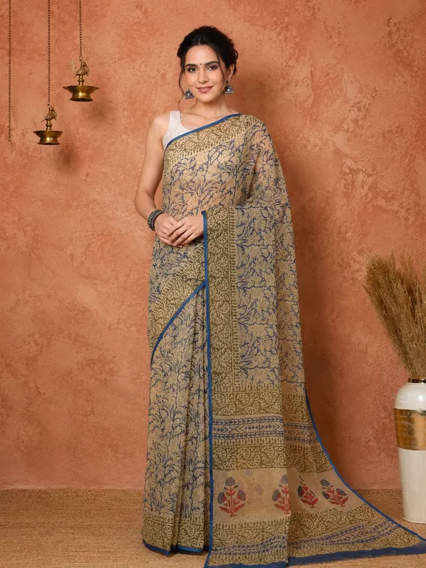 Rangmaati_Kota_Doria_Hand_Block_Print_Harmonious_Saree