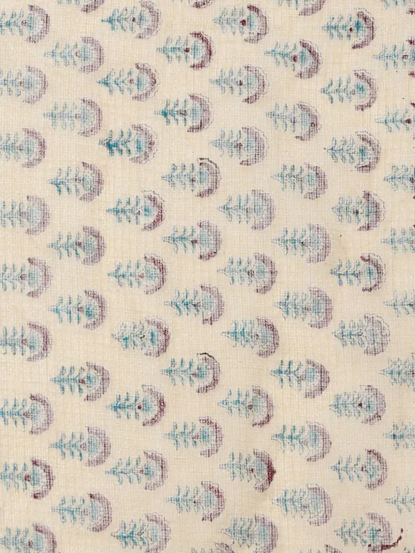 Rangmaati_Kota_Doria_Hand_Block_Print_Subtle_Saree
