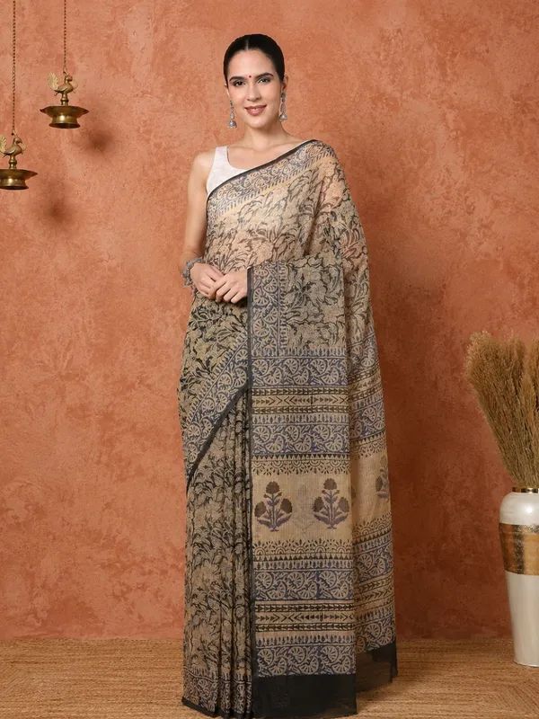 Rangmaati_Kota_Doria_Hand_Block_Print_Eclectic_Saree