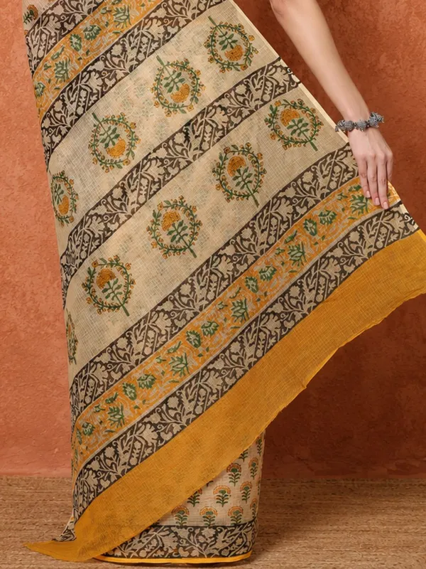 Rangmaati_Kota_Doria_Hand_Block_Print_Regal_Saree