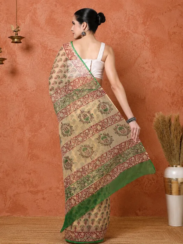 Rangmaati_Kota_Doria_Hand_Block_Print_Nostalgic_Saree
